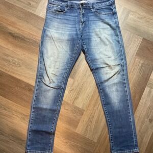 DKNY Mens Jeans Blue 32x32 Williamsburg Slim‎ Fit Denim Casual Stretch Modern